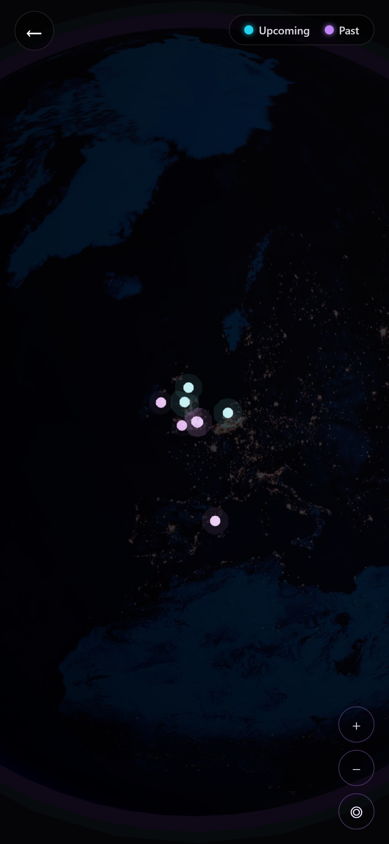 Venue map in Radar app